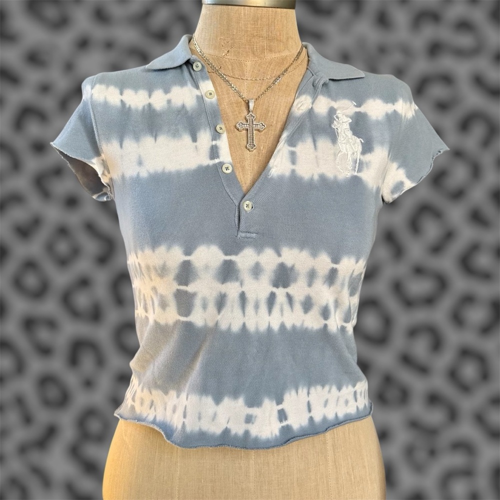 RARE Upcycled Ralph Lauren Polo Crop